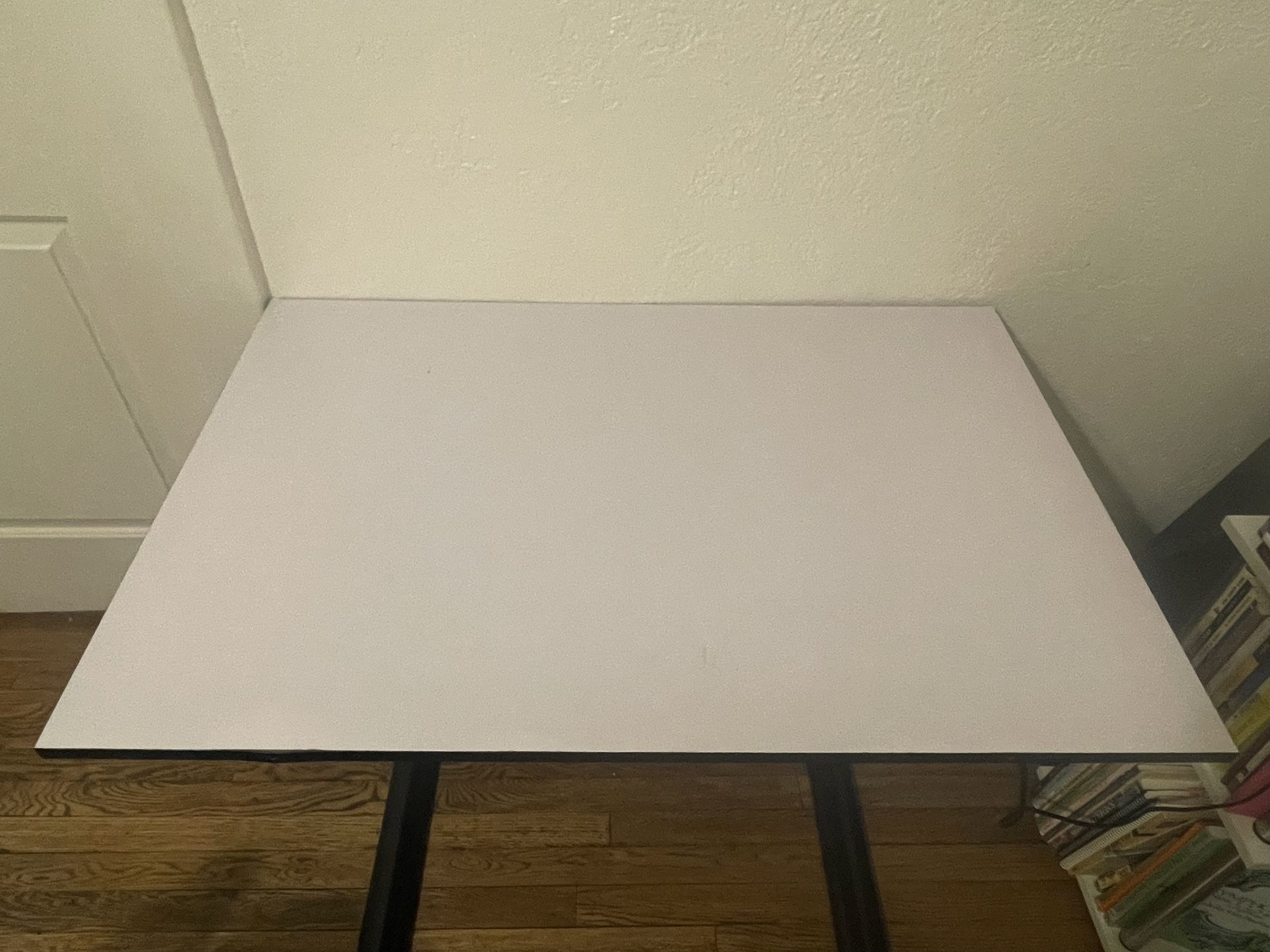 white desk