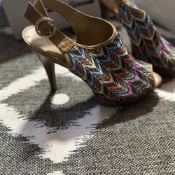 Nine West Colorful Heels - Size 8.5 (Gently Used)
