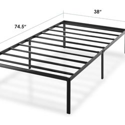 Black Twin Size Platform Bedfeame