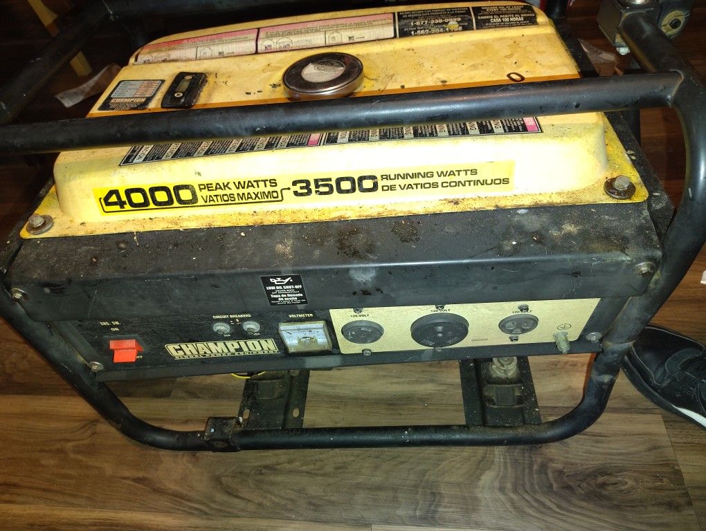 Champion 4000 Watt https://offerup.com/redirect/?o=R2VuZXJhdG9yLmlu Very Good Condition Work Very Well Need Gone Asap Will Sell For The Low Price Or B
