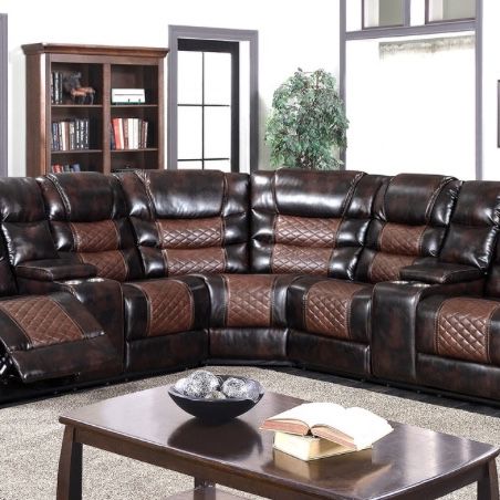 Reclining Leather Sectional Couch- Delivery Available!