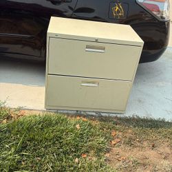 metal file cabinet 2 door!!