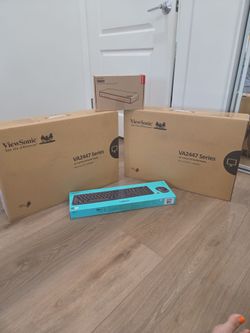 NEW Dual Monitor Office Setup – Lenovo Thunderbolt 5 Dock + 2 ViewSonic 24” + Logitech