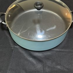 Farberware Easy Clean 14” One-Pot / Stockpot / Dutch Oven Braising Pan w/ Lid – Aqua
