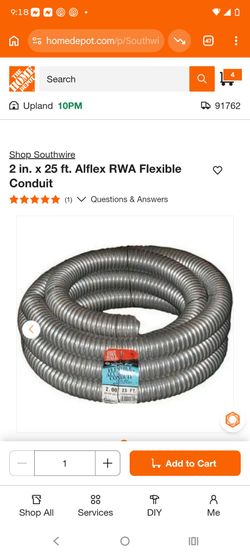 Southwire Alflex RWA 2 in. x 25 ft. Flexible Conduit