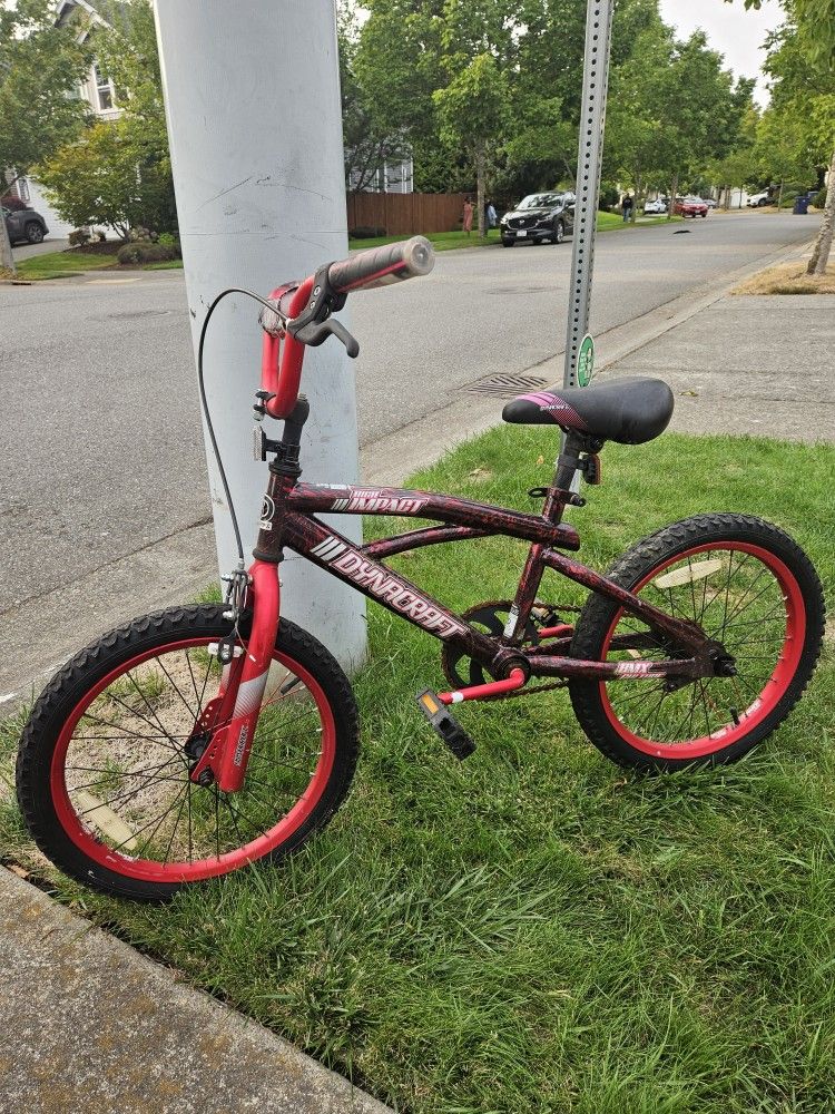 Kids Bike Dynascraft BMX Culture 18", Hand And Foot Brakes, 4-10 Years, Very Good Condition