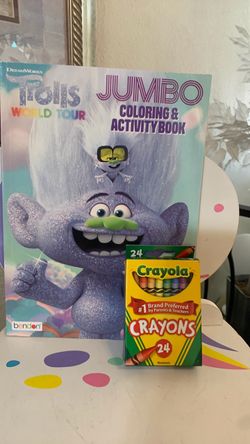 TROIIS an activity, book with Crayons