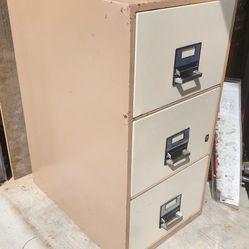 Insulated, FIREPROOF, 3 Drawer, FULL EXTENSION, Metal File Cabinet/Ammo Storage