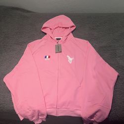 Balenciaga Pink Polo Zip Up Size M