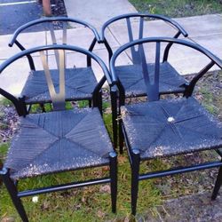 Hans Wegner Wishbone Chairs Set Of 4