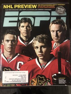 ESPN PREVIEW MAGAZINE OCTOBER 2009 CHICAGO BLACK HAWKS