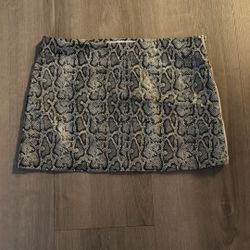 Snake Print Skirt