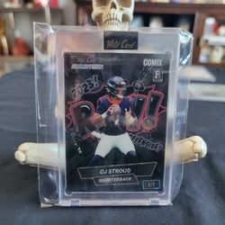 2023 Wild Card Comix Black Label ROY Black Metallic Wave C.J. Stroud #ACBRY-CS2 ROOKIE 1/1 CGC AUTH