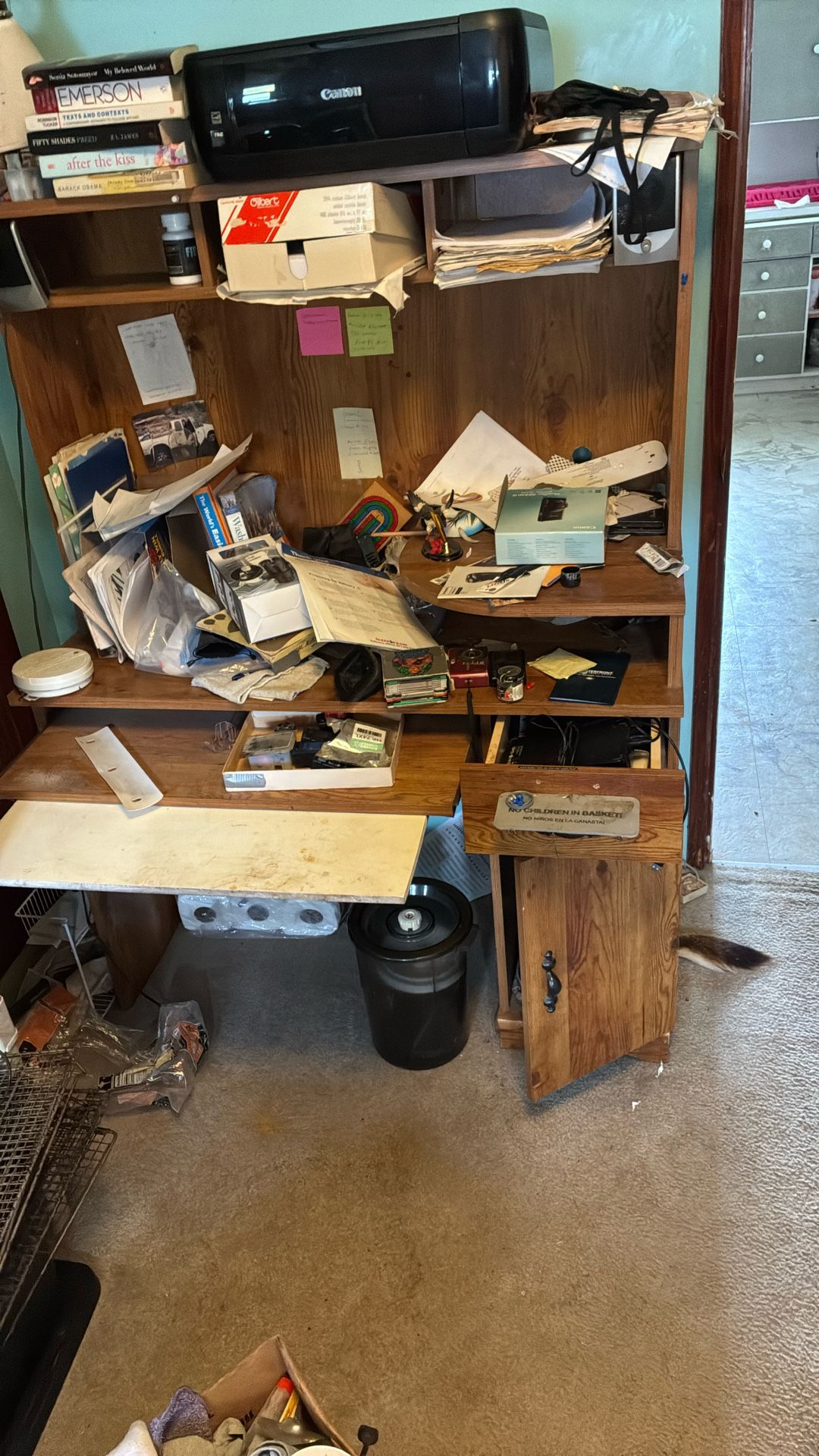Free C Omputer Desk With Printer And Chair
