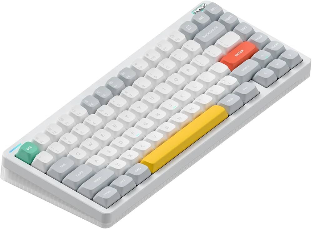 nuphy Halo75 V2 Mechancial Gaming Kyeboard,75% Wireless Hot Swappable Bluetooth Keyboard,83 Kyes RGB Backlit Keyboard,Support Bluetooth/2.4GHz/USB-C (