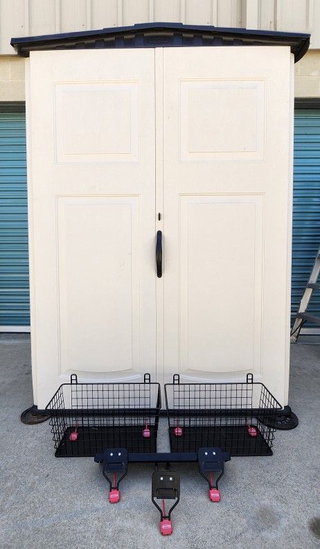 Rubbermaid 4x5 Plastic Resin Vinyl Outdoor Storage Shed 