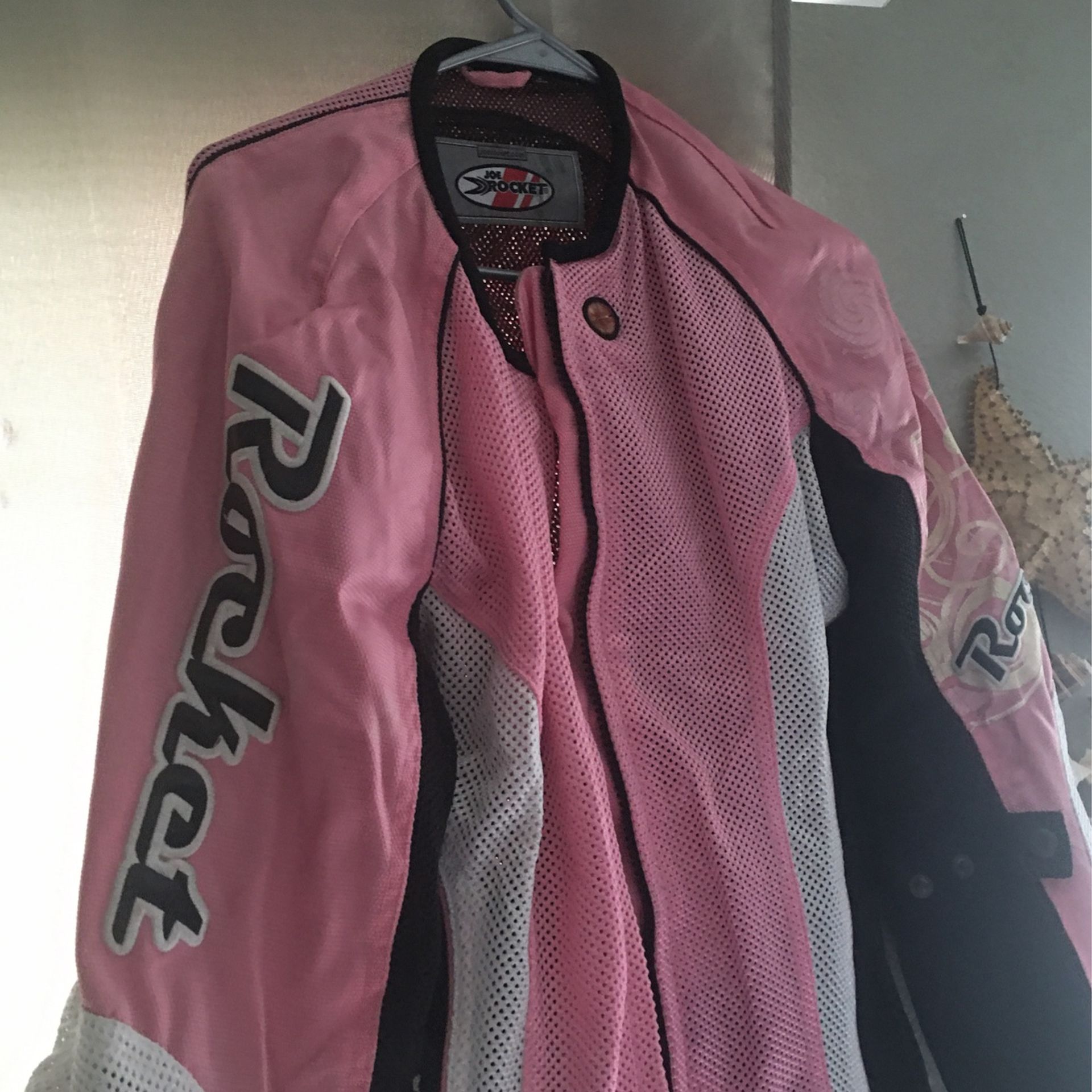 Rocket Mesh Riding Jacket pink