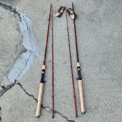 2 Berkley Cherrywood HD Spinning Fishing Rods