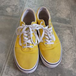 Old Skool Vans- Yellow, Low Top, Men's 9.5