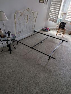 Queen size metal bed rails
