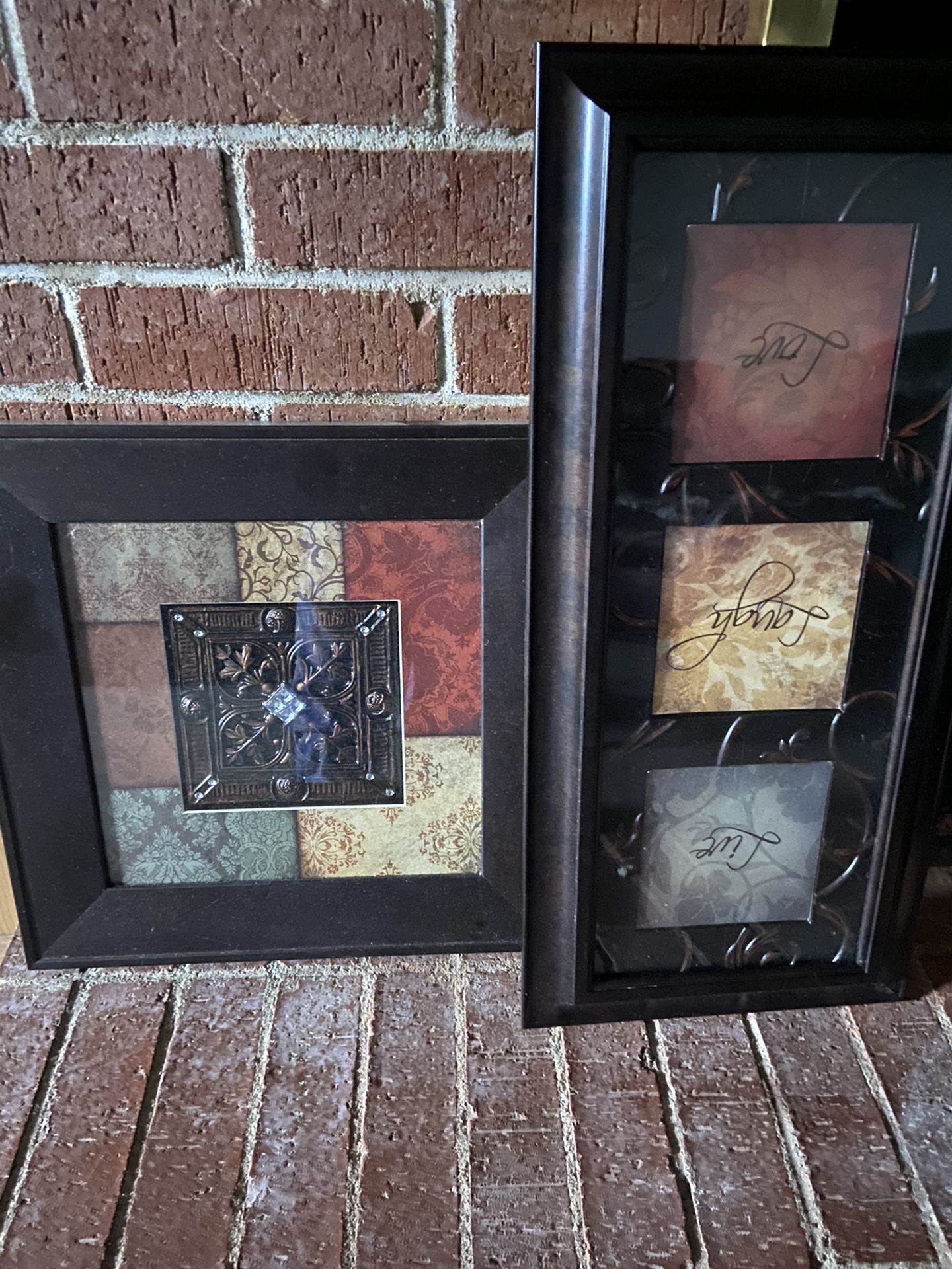 Two piece wall decor