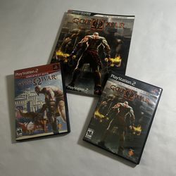 God of War 1 & 2 PS2 Bundle + Official Strategy Guide