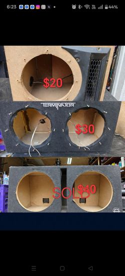 Subwoofer boxes single 12 ported dual 12 sealed