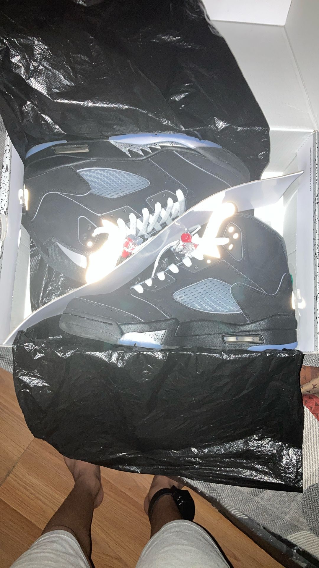 jordans 5s black metallic