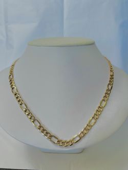 New Figaro Chain 10Kt Yellow Gold 
