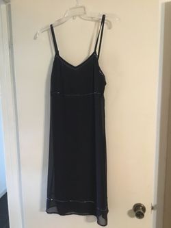 Black slip dress