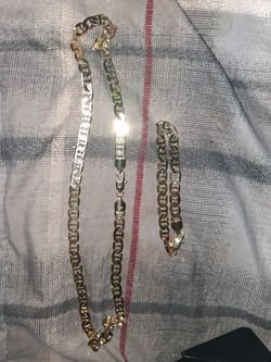 Chain necklace and bracelet