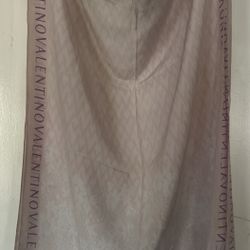 Valentino Women's Monogram Large Silk Scarf Wrap