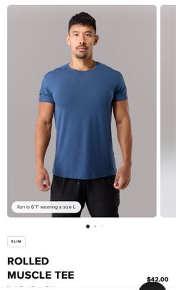 Alphalete Mens Rolled Muscle Tee