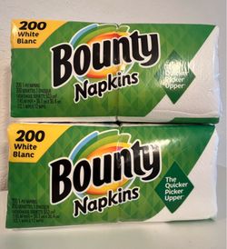 (2) PACKAGES BOUNTY NAPKINS