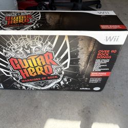 Guitar Hero Warriors Of Rock Wii Band Bundle. I Have Everything In The Box Exempt The Disc Game.