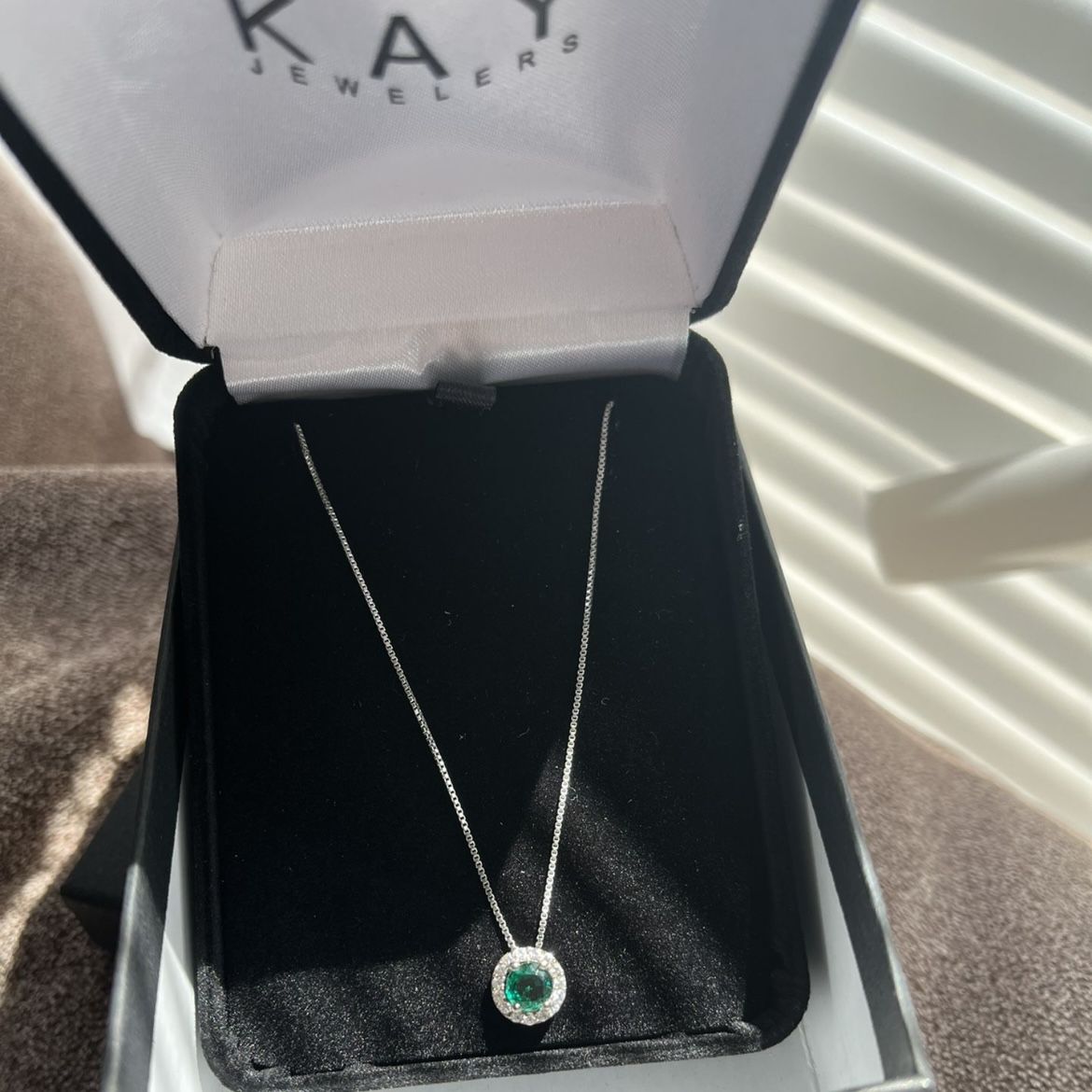 Kay Jewelers Emerald Necklace