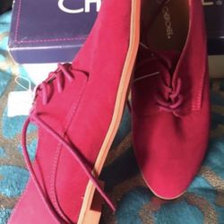 NEW Sz 2 Flat Fushia Suede Shoes GIRLS SALE $15 🍀