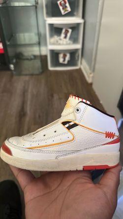 Air Jordan 2 White Orange Red Sneaker