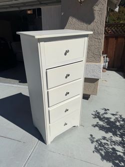 Solid Wood White Dresser