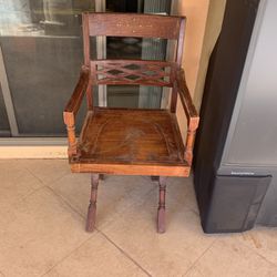 Antique Chair With Inlay