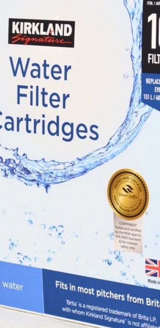 Kirkland Signature Water Filter Cartridge, 10-Pack Set
