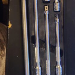 Snap On 6pc 3/8 Drive knurled Extension Set With One Extra Fx18 Inch