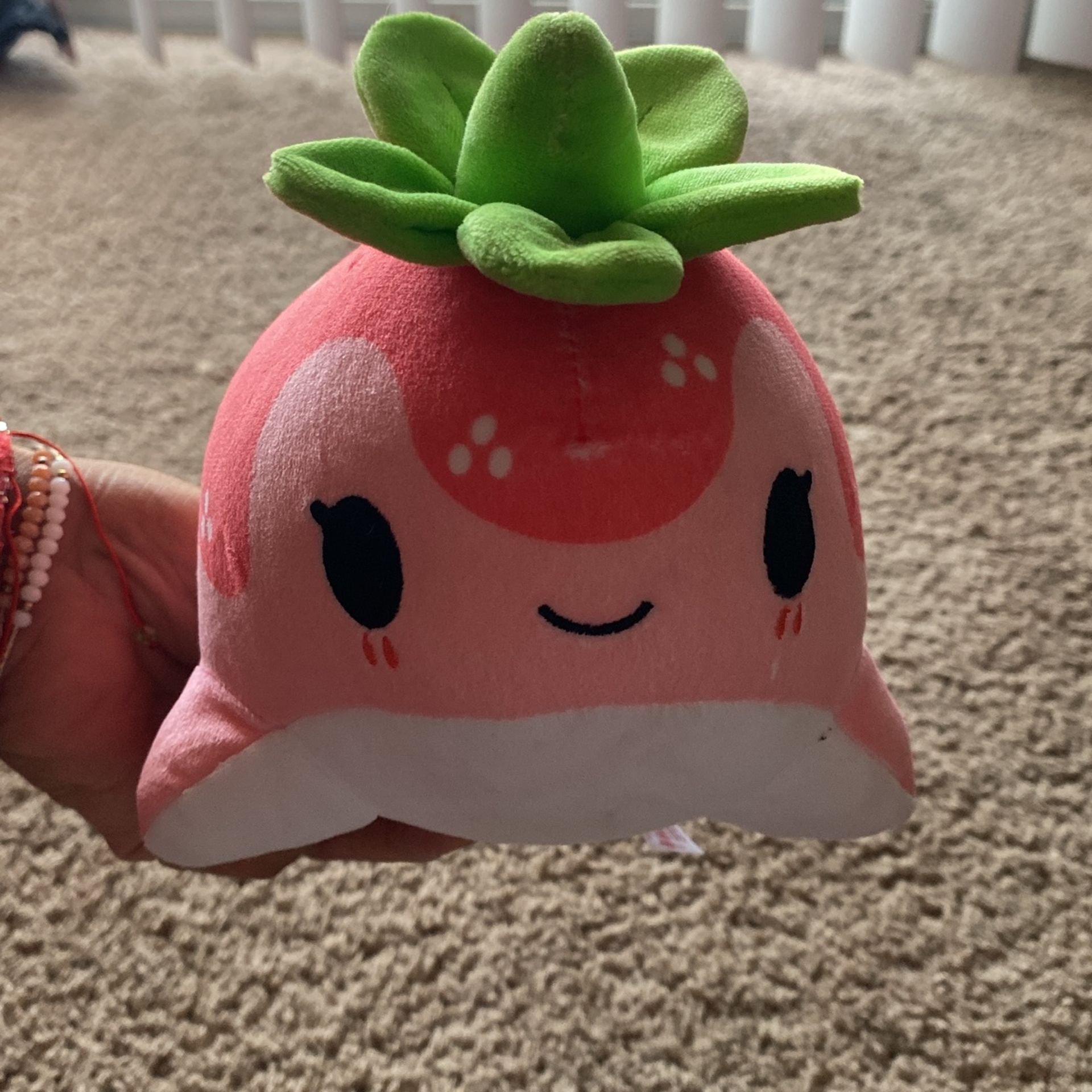 Strawberry Whale Plushie