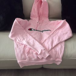 Really Cute Light, Pink Champion Hoodie Size Extra Small