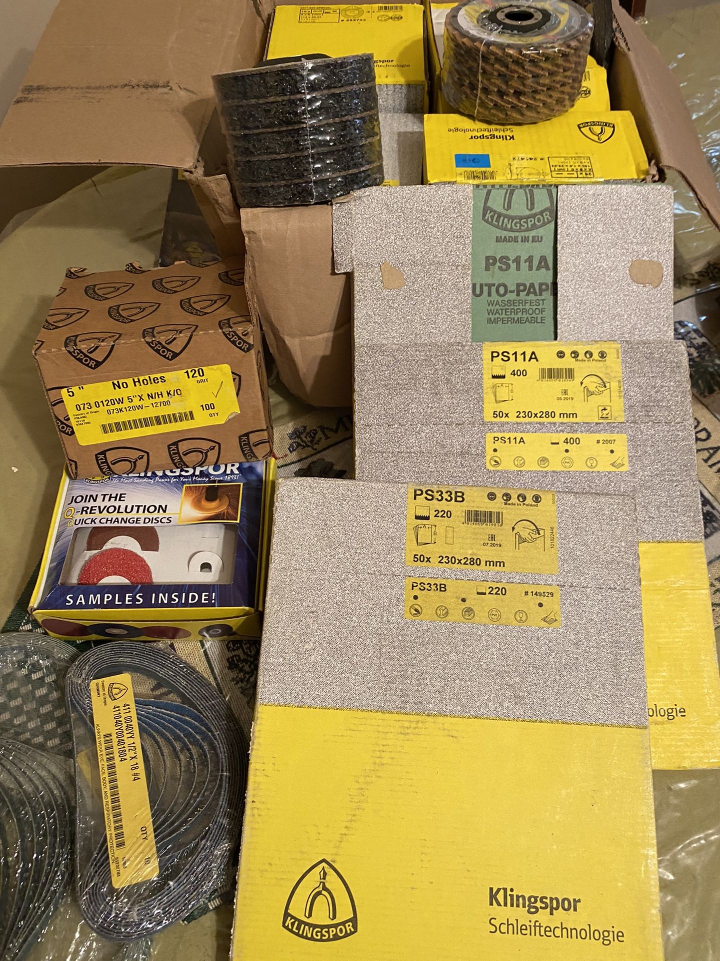 Different Type Of Grinding Pads, Grit Paper