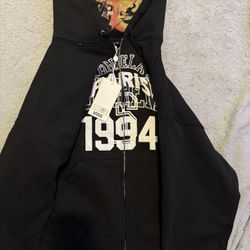 Supreme X Maison Margiela Zip Up, Black, Size medium 