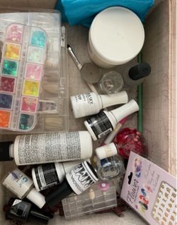 A bunch of misc nail supplies