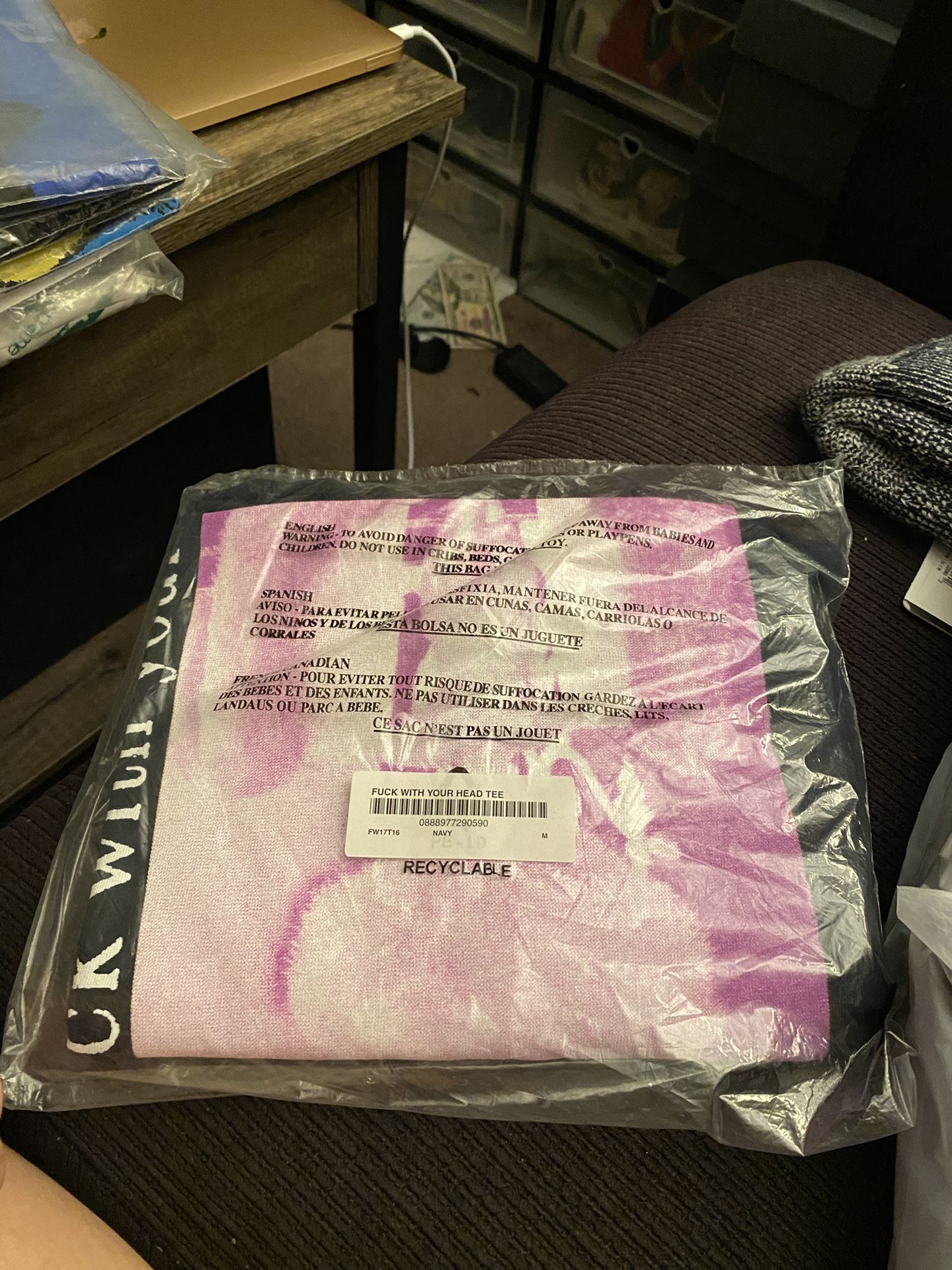 Supreme FuckWith Your Head Navy Size M