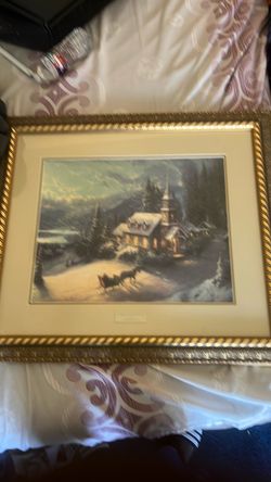 sunday evening sleigh ride thomas kinkade