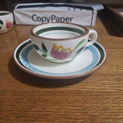 Stangl Pottery Tea Cup & Saucer Set